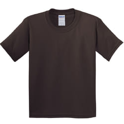 Gildan Childrens Unisex Heavy Cotton T-Shirt (Pack Of 2) - XS, Dark Chocolate