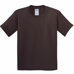 Gildan Childrens Unisex Heavy Cotton T-Shirt (Pack Of 2) - M, Dark Chocolate