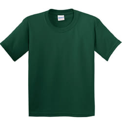 Gildan Childrens Unisex Heavy Cotton T-Shirt (Pack Of 2) - XS, Forest Green