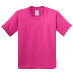 Gildan Childrens Unisex Heavy Cotton T-Shirt (Pack Of 2) - XS, Heliconia