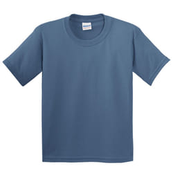 Gildan Childrens Unisex Heavy Cotton T-Shirt (Pack Of 2) - L, Indigo Blue