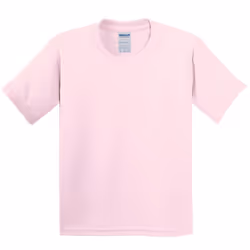 Gildan Childrens Unisex Heavy Cotton T-Shirt (Pack Of 2) - XL, Light Pink