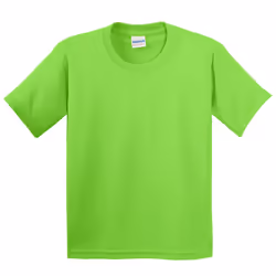 Gildan Childrens Unisex Heavy Cotton T-Shirt (Pack Of 2) - XS, Lime