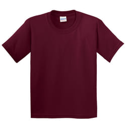Gildan Childrens Unisex Heavy Cotton T-Shirt (Pack Of 2) - XS, Maroon