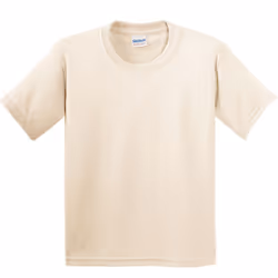 Gildan Childrens Unisex Heavy Cotton T-Shirt (Pack Of 2) - XS, Natural