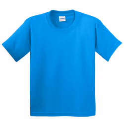 Gildan Childrens Unisex Heavy Cotton T-Shirt (Pack Of 2) - XS, Saphire