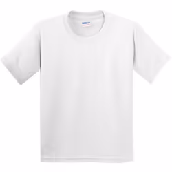 Gildan Childrens Unisex Heavy Cotton T-Shirt (Pack Of 2) - XS, White