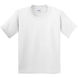 Gildan Childrens Unisex Heavy Cotton T-Shirt (Pack Of 2) - XS, White