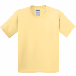 Gildan Childrens Unisex Heavy Cotton T-Shirt (Pack Of 2) - XS, Yellow Haze