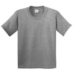Gildan Childrens Unisex Heavy Cotton T-Shirt (Pack Of 2) - XS, Graphite Heather