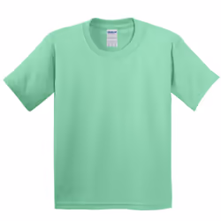Gildan Childrens Unisex Heavy Cotton T-Shirt (Pack Of 2) - XS, Mint Green