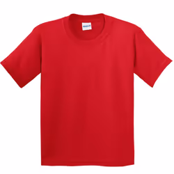 Gildan Childrens Unisex Soft Style T-Shirt (Pack Of 2) - XS, Red