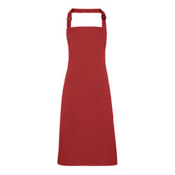 Premier Colours Bib Apron / Workwear (Pack of 2) - One Size, Red