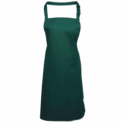 Premier Ladies/Womens Colours Bip Apron With Pocket / Workwear (Pack of 2) - One Size, Bottle