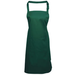 Premier Ladies/Womens Colours Bip Apron With Pocket / Workwear (Pack of 2) - One Size, Bottle