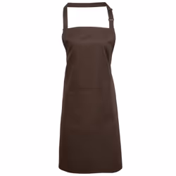 Premier Ladies/Womens Colours Bip Apron With Pocket / Workwear (Pack of 2) - One Size, Brown