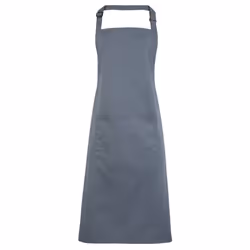 Premier Ladies/Womens Colours Bip Apron With Pocket / Workwear (Pack of 2) - One Size, Steel