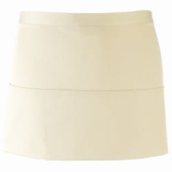 Premier Ladies/Womens Colours 3 Pocket Apron / Workwear (Pack of 2) - One Size, Natural