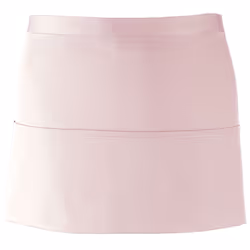 Premier Ladies/Womens Colours 3 Pocket Apron / Workwear (Pack of 2) - One Size, Pink