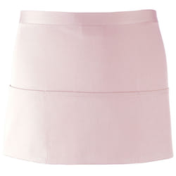Premier Ladies/Womens Colours 3 Pocket Apron / Workwear (Pack of 2) - One Size, Pink