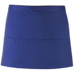 Premier Ladies/Womens Colours 3 Pocket Apron / Workwear (Pack of 2) - One Size, Royal
