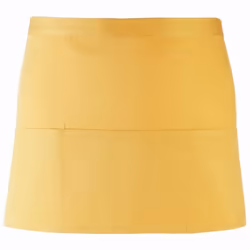 Premier Ladies/Womens Colours 3 Pocket Apron / Workwear (Pack of 2) - One Size, Sunflower