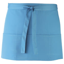 Premier Ladies/Womens Colours 3 Pocket Apron / Workwear (Pack of 2) - One Size, Turquoise