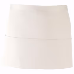 Premier Ladies/Womens Colours 3 Pocket Apron / Workwear (Pack of 2) - One Size, White