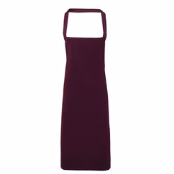 Premier Ladies/Womens Slim Apron (no Pocket) / Workwear (Pack of 2) - One Size, Aubergine