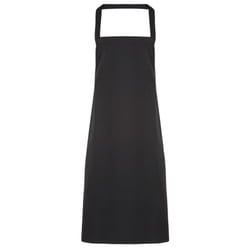 Premier Ladies/Womens Slim Apron (no Pocket) / Workwear (Pack of 2) - One Size, Black