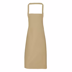 Premier Ladies/Womens Slim Apron (no Pocket) / Workwear (Pack of 2) - One Size, Khaki