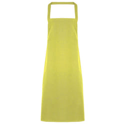 Premier Ladies/Womens Slim Apron (no Pocket) / Workwear (Pack of 2) - One Size, Lime