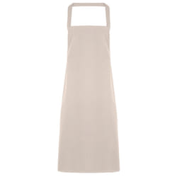 Premier Ladies/Womens Slim Apron (no Pocket) / Workwear (Pack of 2) - One Size, Natural