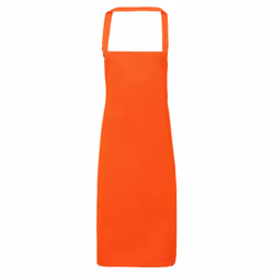 Premier Ladies/Womens Slim Apron (no Pocket) / Workwear (Pack of 2) - One Size, Orange