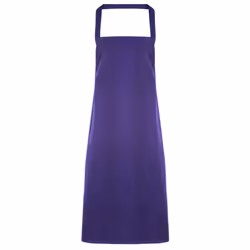 Premier Ladies/Womens Slim Apron (no Pocket) / Workwear (Pack of 2) - One Size, Purple
