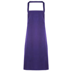 Premier Ladies/Womens Slim Apron (no Pocket) / Workwear (Pack of 2) - One Size, Purple