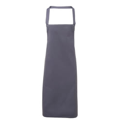 Premier Ladies/Womens Slim Apron (no Pocket) / Workwear (Pack of 2) - One Size, Steel