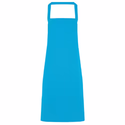 Premier Ladies/Womens Slim Apron (no Pocket) / Workwear (Pack of 2) - One Size, Turquoise