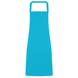 Premier Ladies/Womens Slim Apron (no Pocket) / Workwear (Pack of 2) - One Size, Turquoise