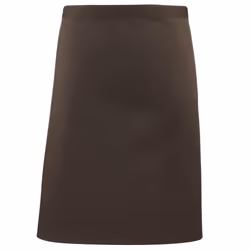 Premier Ladies/Womens Mid-Length Apron (Pack of 2) - One Size, Brown