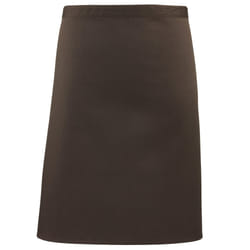 Premier Ladies/Womens Mid-Length Apron (Pack of 2) - One Size, Brown