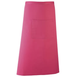 Premier Unisex Colours Bar Apron / Workwear (Long Continental Style) (Pack of 2) - One Size, Hot Pink