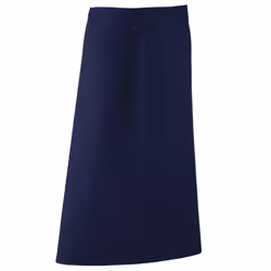 Premier Unisex Colours Bar Apron / Workwear (Long Continental Style) (Pack of 2) - One Size, Navy