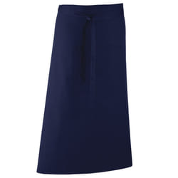 Premier Unisex Colours Bar Apron / Workwear (Long Continental Style) (Pack of 2) - One Size, Navy