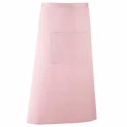 Premier Unisex Colours Bar Apron / Workwear (Long Continental Style) (Pack of 2) - One Size, Pink