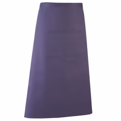Premier Unisex Colours Bar Apron / Workwear (Long Continental Style) (Pack of 2) - One Size, Purple