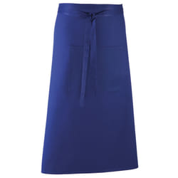 Premier Unisex Colours Bar Apron / Workwear (Long Continental Style) (Pack of 2) - One Size, Royal