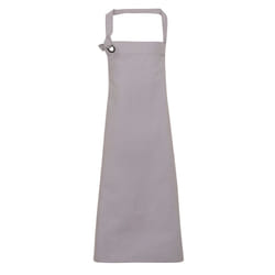 Premier Unisex Calibre Heavy Cotton Canvas Bib Apron (Pack of 2) - One Size, Silver