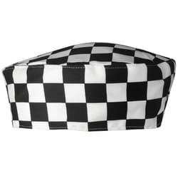 Premier Unisex Chefs Skull Cap (Pack of 2) - One Size, Black/White Check