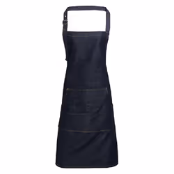 Premier Jeans Stitch Bib Apron (Pack of 2) - One Size, Indigo Denim